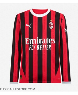 Günstige AC Milan Heimtrikot 2024-25 Langarm